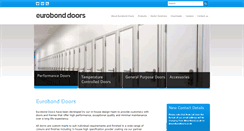 Desktop Screenshot of eurobonddoors.co.uk