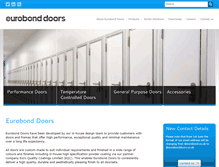 Tablet Screenshot of eurobonddoors.co.uk
